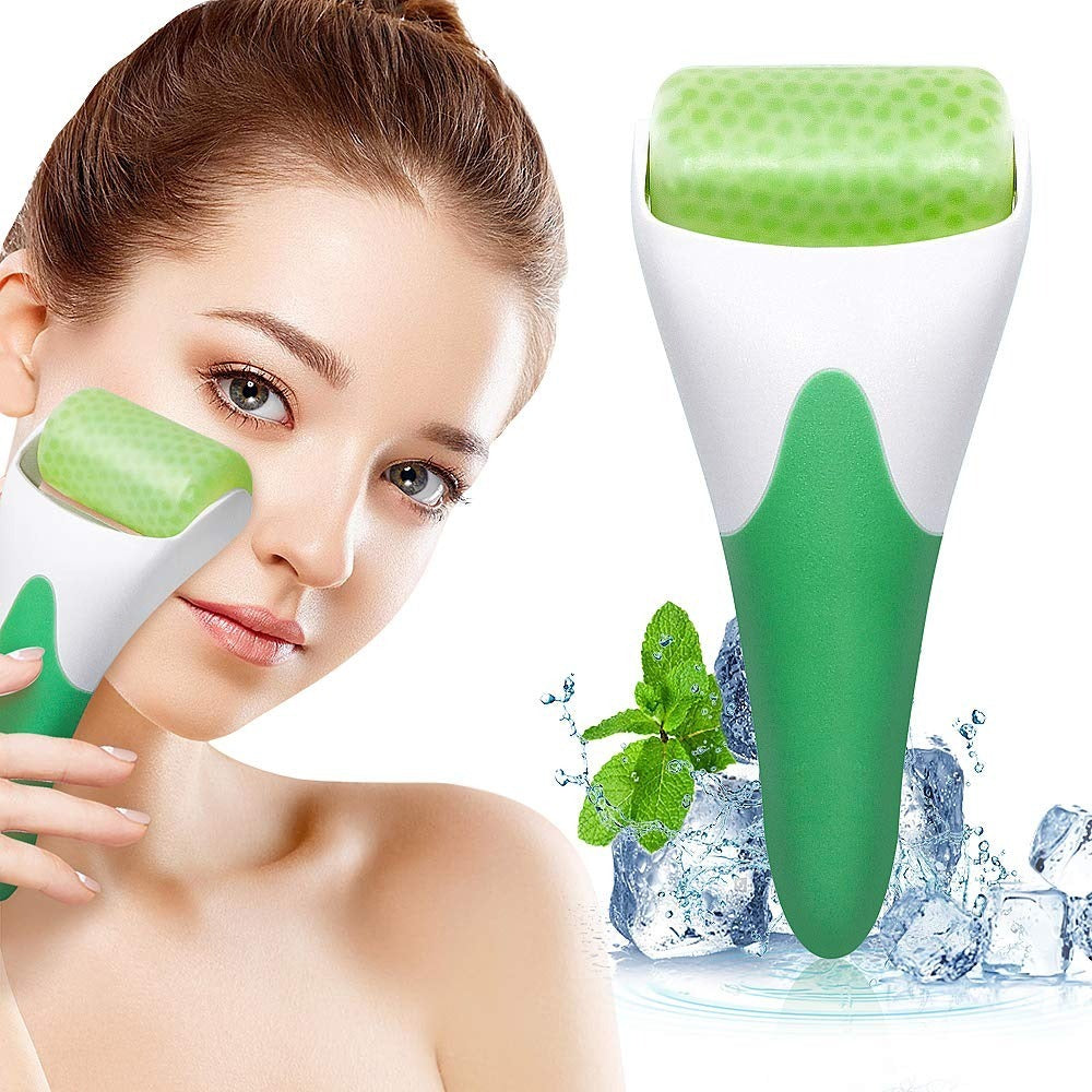 Ice Roller for Face & Eye Puffiness Relief, Cold Gel Ice Face Roller Massager